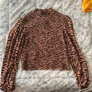 Animal print top